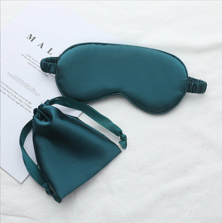 Japanese-style Simple Sleep Eye Mask (Dark Green) Deep Sleep Eye Mask