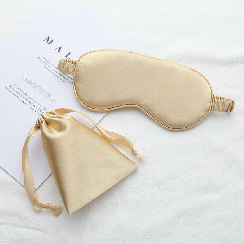 Japanese-style Simple Sleep Eye Mask (Gold) Deep Sleep Eye Mask