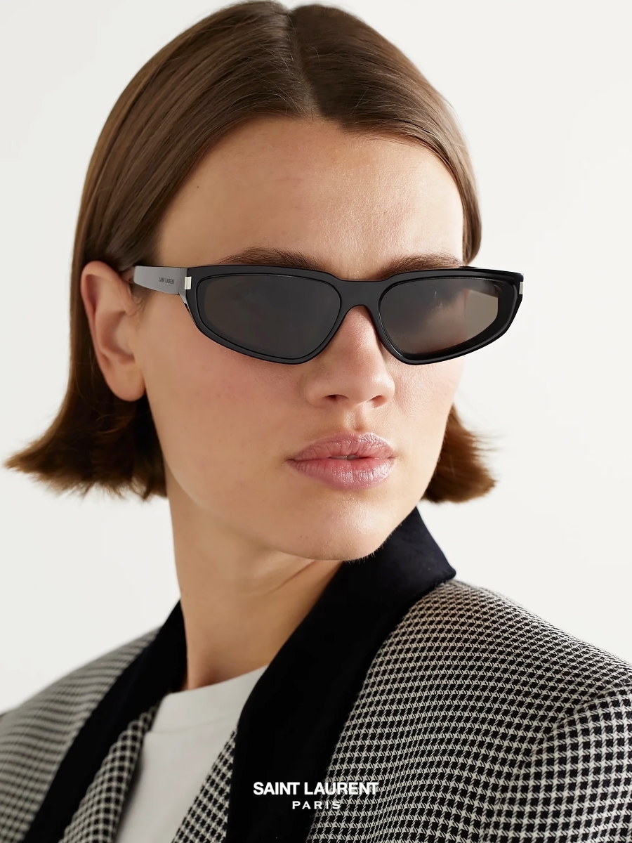 ◆Saint Laurent◆ SL634 NOVA 001 Saint Laurent SL 634 NOVA Sunglasses 001 Shiny Black - eye