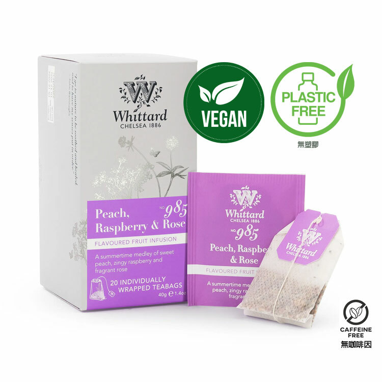 Whittard Peach, Raspberry & Rose 20 Teabags