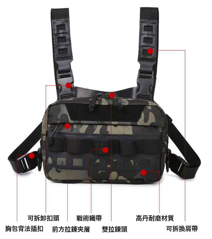 現貨|坦克系列-突擊兩背功能型設計胸包/斜肩包【BGYDH6】