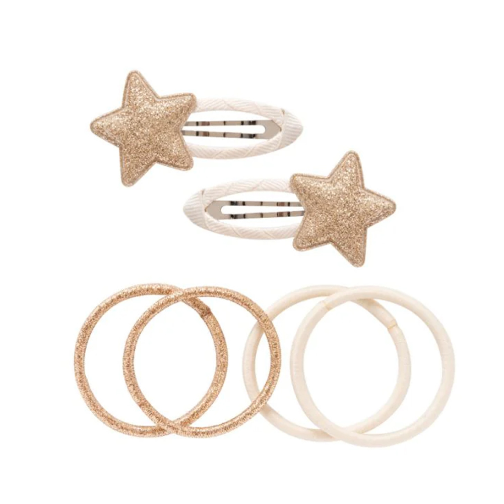 德國Billy loves Audrey 星星按扣髮圈套組-SUNKISSED