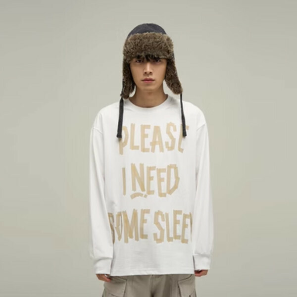 Hot Recommended Retro Distressed Thin Long Sleeves [White M-XL Sizes, confirm the shipping size with customer service after placing the order]