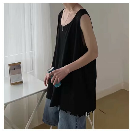 Hot recommended sports sleeveless T-shirt [black] (size: S-3XL) (please contact customer service to confirm the delivery size after placing the order)