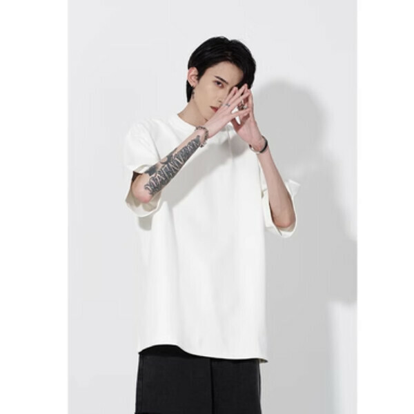 Hot recommended suede T-shirt [white size 2XL, please confirm the delivery size with customer service after placing the order]