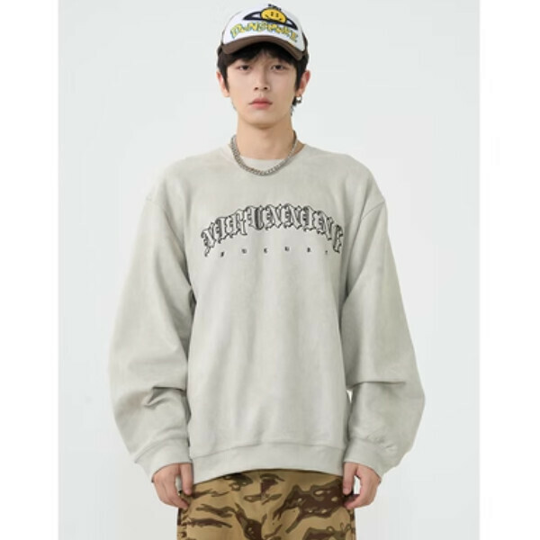 Hotly recommended suede sweatshirt [Apricot grayish M-2XL size, please confirm the delivery size with customer service after placing the order]