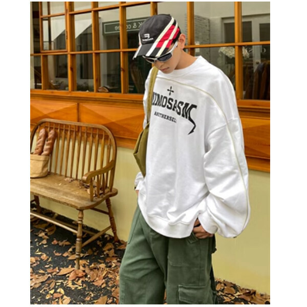 Hot recommended round neck zipper sweatshirt [white velvet size M-XL, please confirm the delivery size with customer service after placing the order]