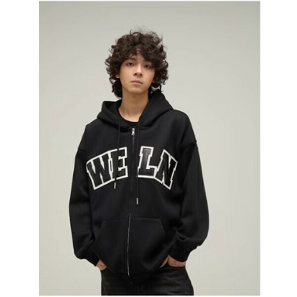 Hotly recommended velvet thickened autumn and winter sweatshirt jacket [Black M-2XL size, confirm the delivery size with customer service after placing the order]
