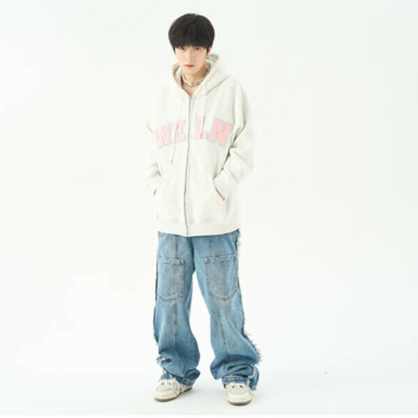 Hotly recommended velvet thickened autumn and winter sweatshirt jacket [Light gray M-2XL size, please confirm the delivery size with customer service after placing the order]