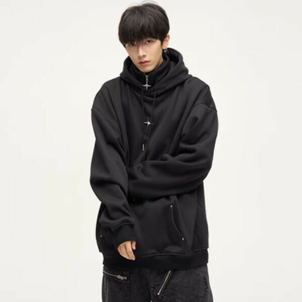 Hot-recommended half-zip sweatshirt [Black M-XL sizes, please confirm the delivery size with customer service after placing the order]