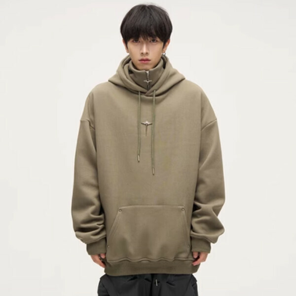 Hot-recommended half-zip sweatshirt [Taupe greenish M-XL, please confirm the delivery size with customer service after placing the order]