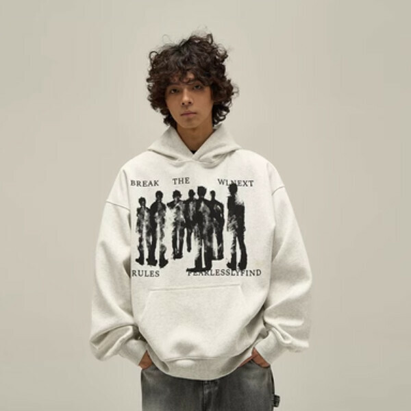 Hot Recommended Retro Distressed Punk Sweater [Floral Gray Size M-2XL, please confirm the delivery size with customer service after placing the order]