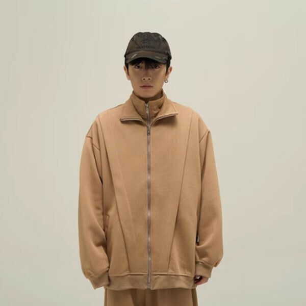 Hotly recommended sports and leisure cardigan and sweatshirt set [khaki jacket sizes M-XL, please confirm the delivery size with customer service after placing the order]