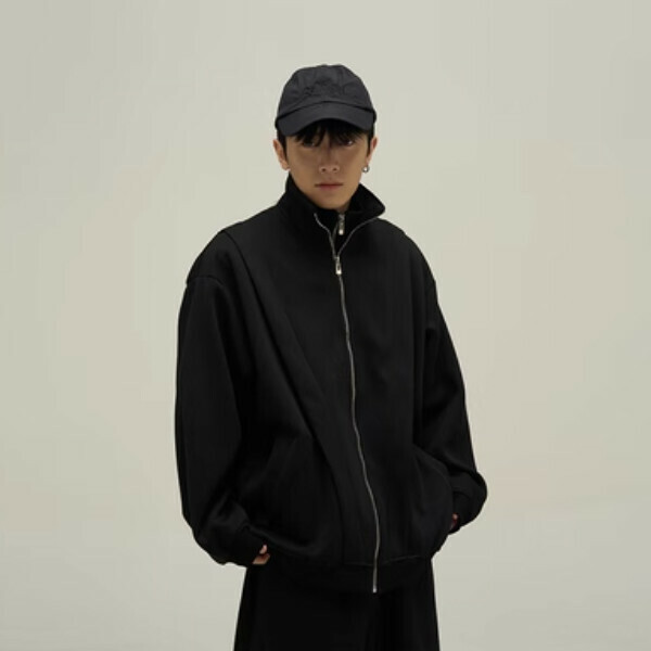 Hotly recommended sports and leisure cardigan and sweatshirt suit [black jacket size M-XL, please confirm the delivery size with customer service after placing the order]