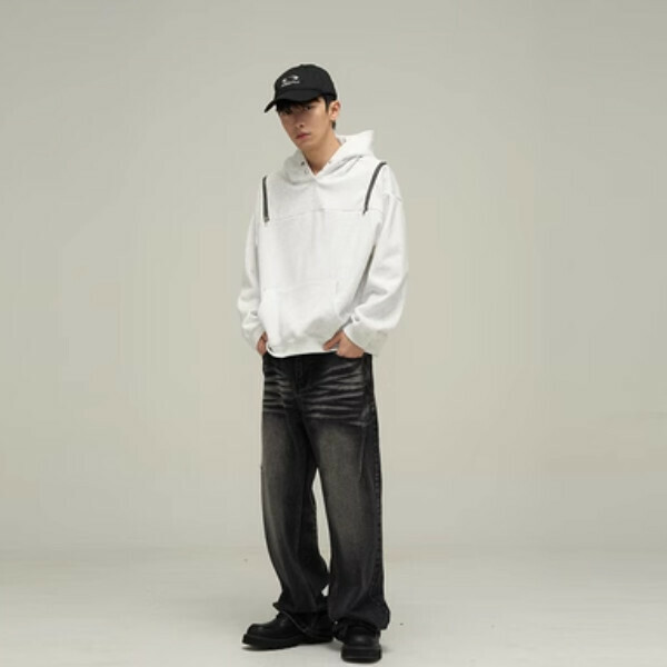 Popular zipper decorated niche sweatshirt [Floral gray size M-2XL, please confirm the delivery size with customer service after placing the order]