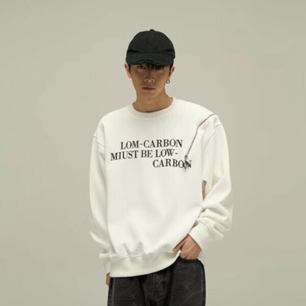 Popular round neck sweatshirt [white M-XL sizes, please confirm the delivery size with customer service after placing the order]