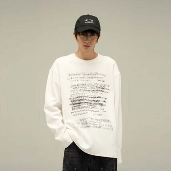 Popular thin long-sleeved sweatshirt [white M-XL sizes, please confirm the delivery size with customer service after placing the order]