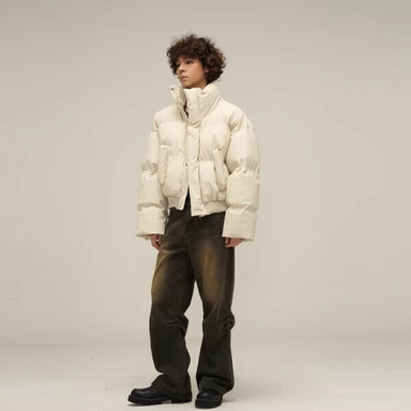 Popular retro Maillard short cotton jacket [Light apricot color M-XL, please confirm the delivery size with customer service after placing the order]