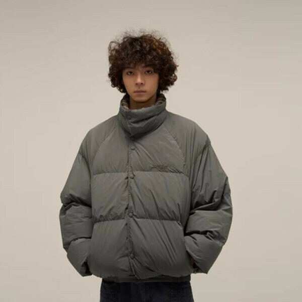 Hot trendy trendy plaid design niche cotton jacket [gray green reversible size S-XL, please confirm the delivery size with customer service after placing the order]