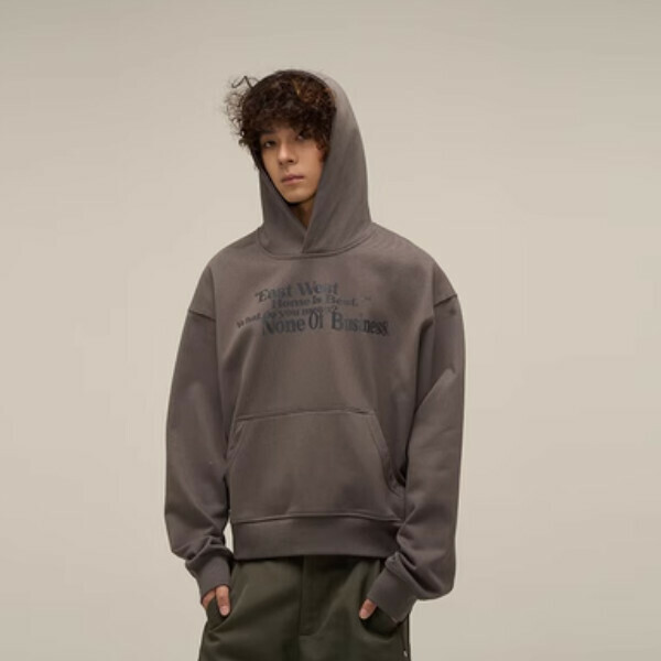 Popular letter-printed hooded sweatshirt [Dark gray S-XL sizes, confirm with customer service for delivery size after placing order]