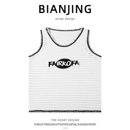 Popular knitted sweater vest [white] (size: S-2XL) (please contact customer service to confirm the delivery size after placing the order)