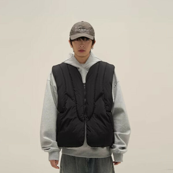 Popular vest winter cotton jacket [Black M-XL sizes, confirm delivery size with customer service after placing order]