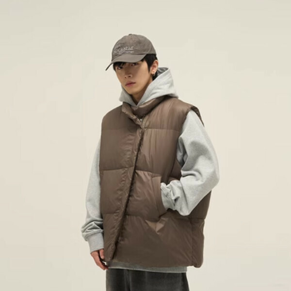 Popular vest and vest jacket [Coffee color M-XL, please confirm the delivery size with customer service after placing the order]