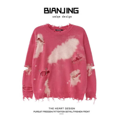 Popular sweater casual sweater [pink] (size: S-3XL) (please contact customer service to confirm the delivery size after placing the order)
