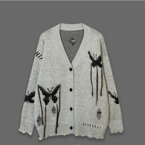 Popular SAYLAM American street retro color [Liuyun Diexian] Gray Please contact customer service to confirm the size after placing an order