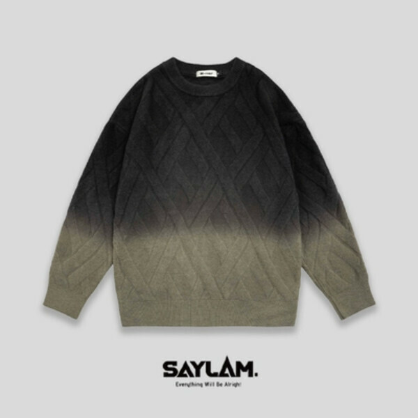 Popular SAYLAM American street retro color [Seine Riverside] green Please contact customer service to confirm the size after placing an order
