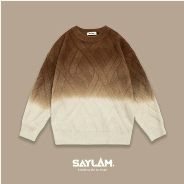 Popular SAYLAM American street retro color [Seine Riverside] Brown color Please contact customer service to confirm the size after placing an order
