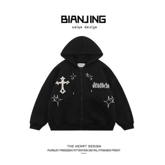 New Cardigan Jacket Sweater [Black] (Size: S-3XL) (Please contact customer service to confirm the delivery size after placing the order)