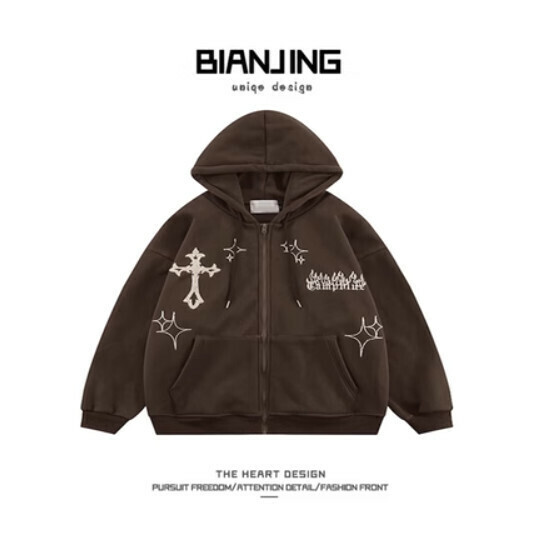 New cardigan jacket sweatshirt [dark gray] (size: S-3XL) (please contact customer service to confirm the delivery size after placing the order)