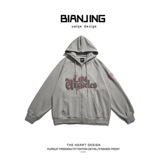 New Cardigan Jacket Hooded Sweatshirt [Black] (Size: S-3XL) (Please contact customer service to confirm the delivery size after placing the order)