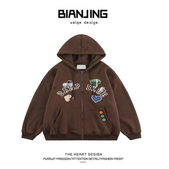 New zipper cardigan sweatshirt [dark gray] (size: S-3XL) (please contact customer service to confirm the delivery size after placing the order)