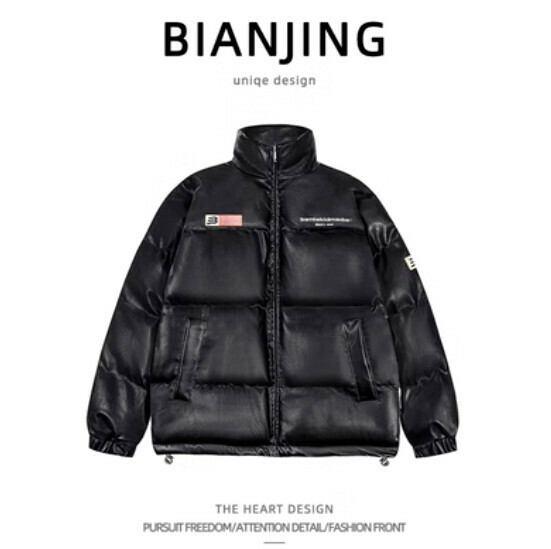 New Couple Style Thickened Warm Cotton Jacket [Black] (Size: S-2XL) (Please contact customer service to confirm the delivery size after placing the order)