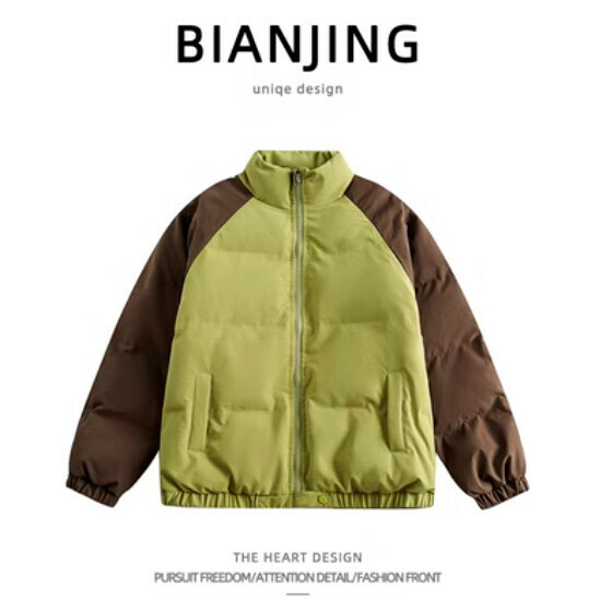 New thickened warm cotton jacket [green] (size: S-2XL) (please contact customer service to confirm the delivery size after placing the order)