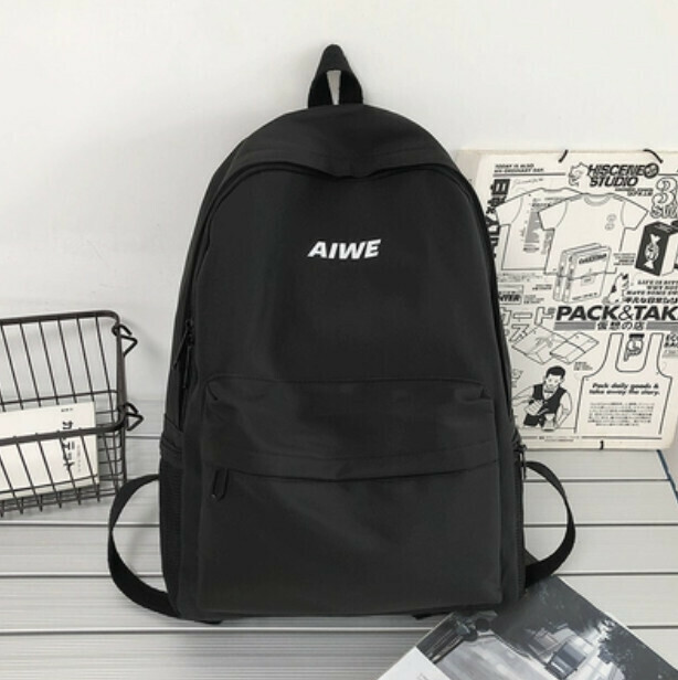 Popular trendy brand backpack for men (black without pendant)