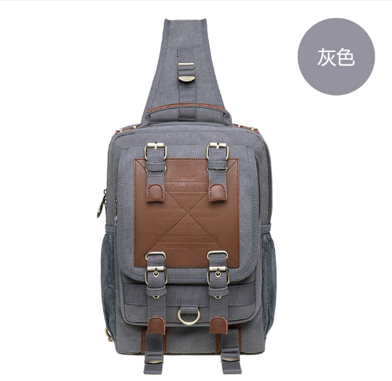 Hot recommended men's shoulder bag, crossbody bag, outdoor travel bag [grey]