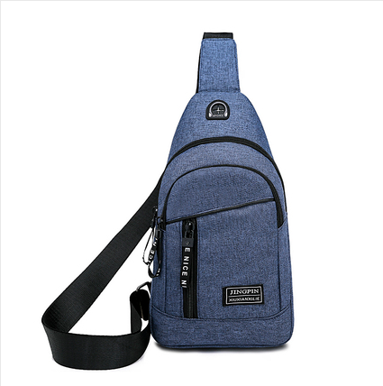 Hot Recommended Men's Chest Bag, Crossbody Bag, Shoulder Bag, Sports and Leisure Crossbody Bag [7505 Blue]