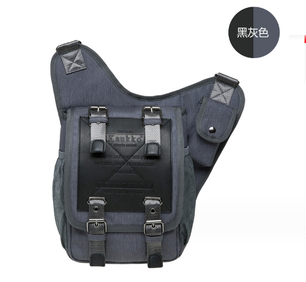 Hot Recommended Men's Canvas Retro Messenger Bag, Crossbody Bag, Waist Bag [Nylon Gray]