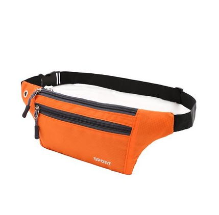 Hotly recommended ultra-light waterproof sports waist bag, men's and women's running mobile phone bag, mini multi-functional fitness invisible bag [orange]