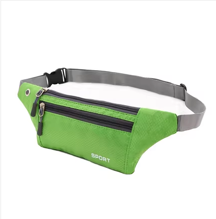 Hotly recommended ultra-light waterproof sports waist bag, men's and women's running mobile phone bag, mini multi-functional fitness invisible bag [green]