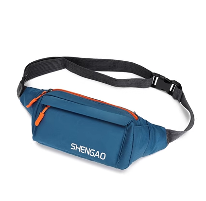 Hot recommended sports running waist bag for men and women, mobile phone waist bag, marathon equipment, fitness ultra-thin invisible belt, multi-functional waterproof [sky blue]