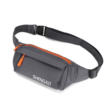 Hot recommended sports running waist bag for men and women, mobile phone waist bag, marathon equipment, fitness ultra-thin invisible belt, multi-functional waterproof [grey]