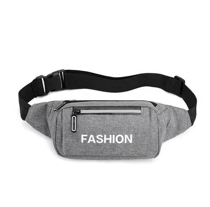 Hotly recommended sports waist bags for men and women, running mobile phone bags, fitness work bags, thin belts [grey]