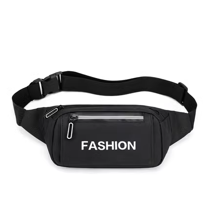 Hotly recommended sports waist bags for men and women, running mobile phone bags, fitness work bags, thin belts [black]