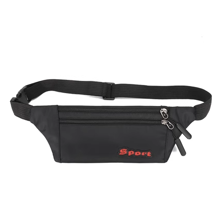 Hot recommended waist bag for men, sports and outdoor waist bag, lightweight and thin running mobile phone waist bag, close-fitting cycling bag wallet, mobile phone bag [LZ black]