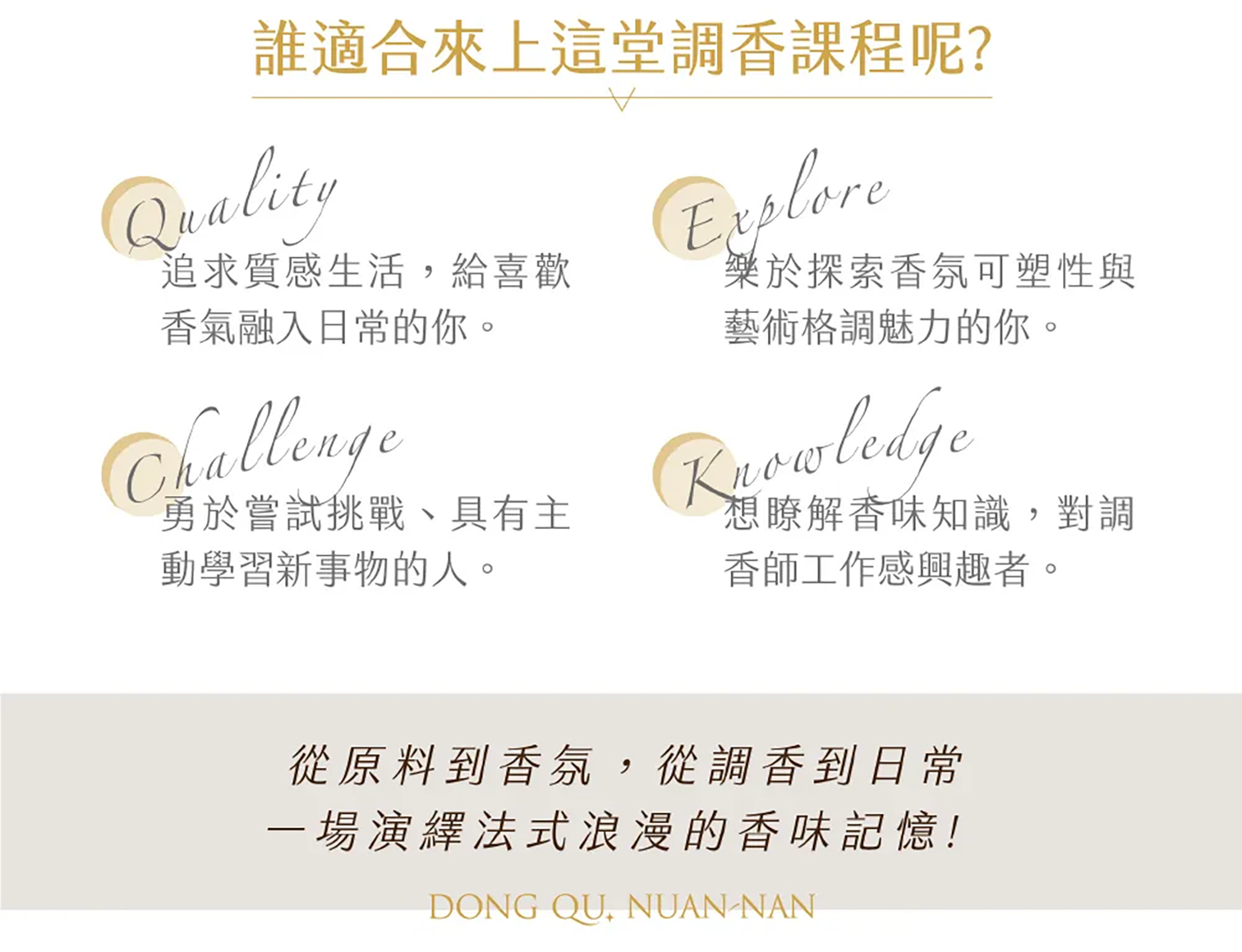 東區暖男法式調香課程，誰適合來上這堂調香課程?