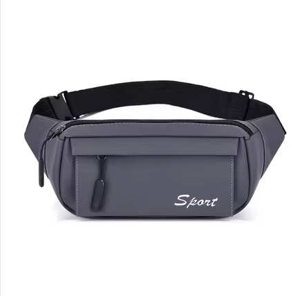 Hot recommended sports waist bag for men and women, mobile phone bag, fitness bag, small bag, belt, multi-function [grey]